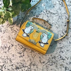 ALDO Crossbody Yellow Island Parakeet Purse